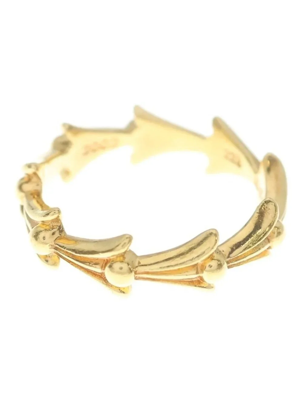 Chrome Hearts 22k Cross Tail Ring Gold